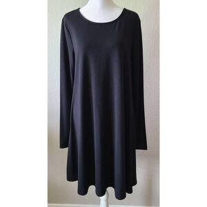 Old Navy Minimalist Shirt‎ Women Dress Sz Large Black Staple Capsule Casual NWT